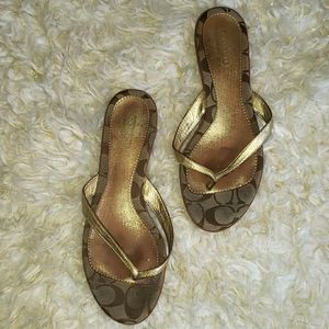 Y2K Coach flip flops